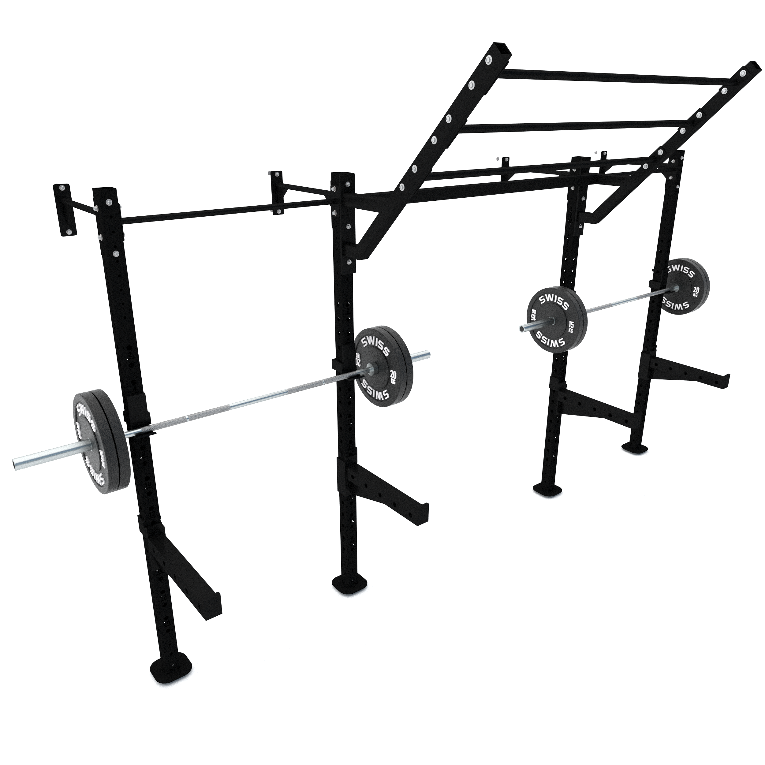 2 Bay Wm Winged Black Black Plates