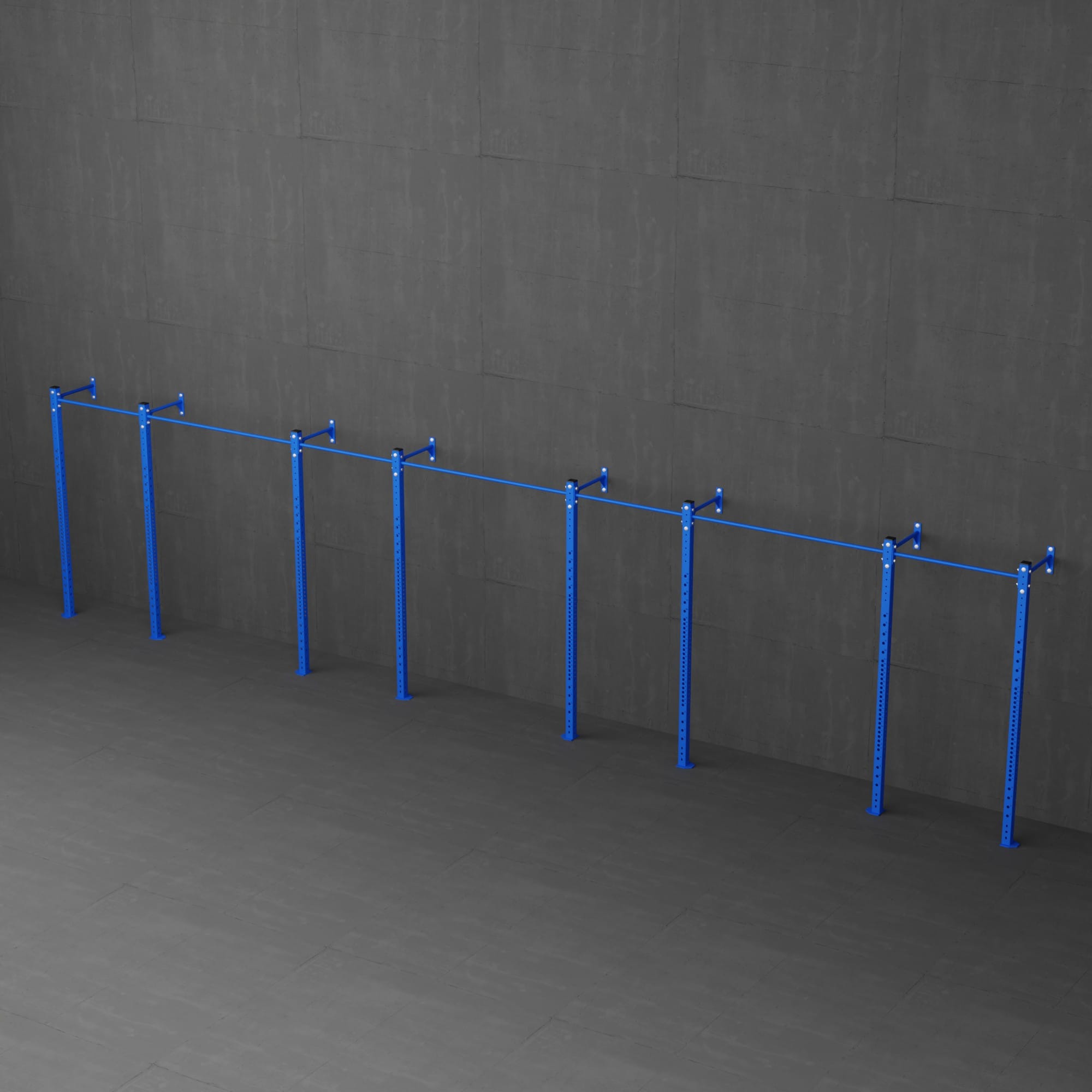 4 Bay Wall Mounted Blue 6