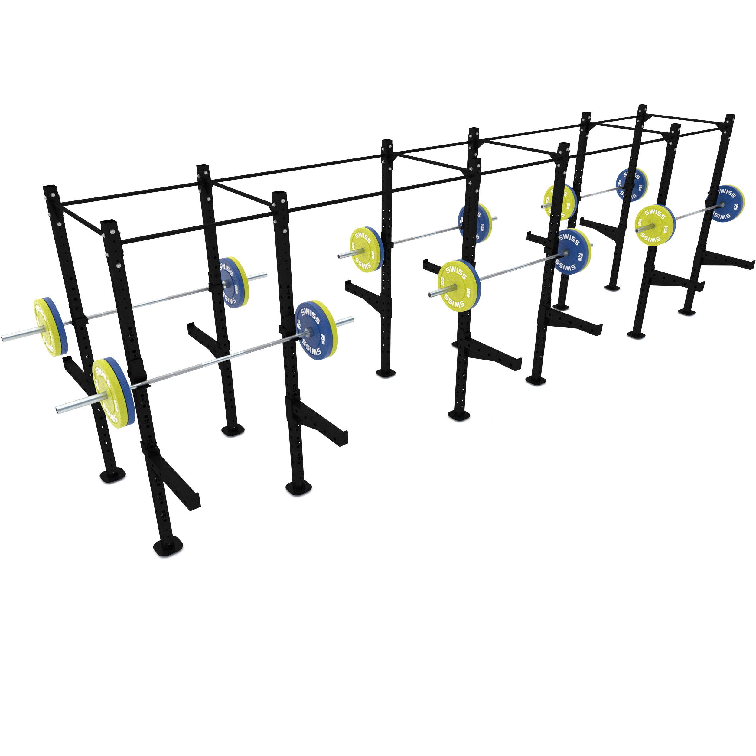 6 Bay Fs Black Coloured Plates