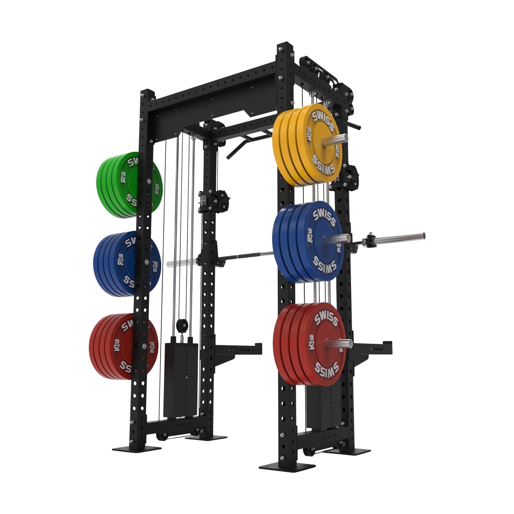 Swiss Stacked Half Rack Black 4
