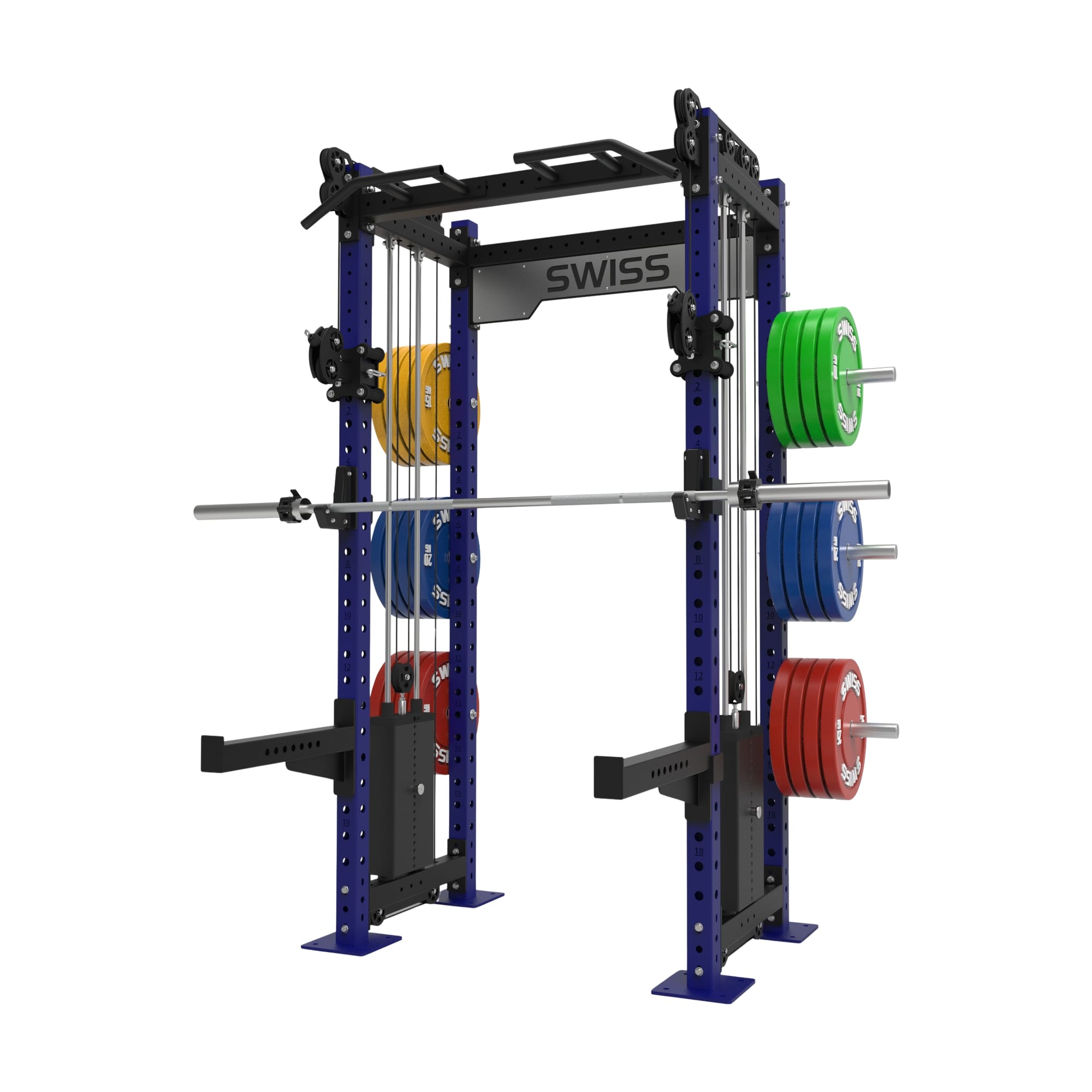 Swiss Stacked Half Rack Blue