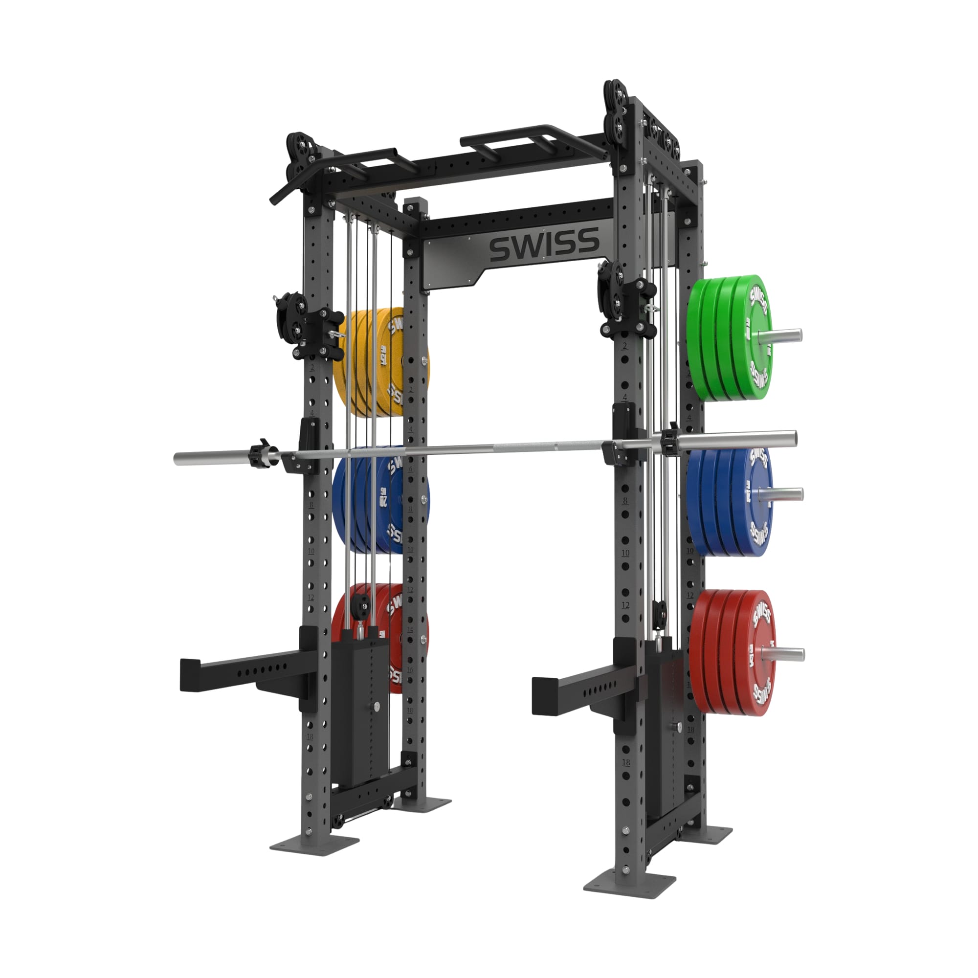 Swiss Stacked Half Rack Grey