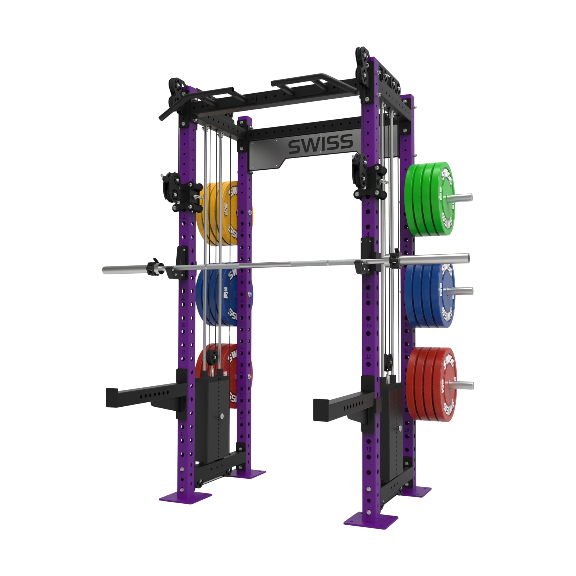 Swiss Stacked Half Rack Purple