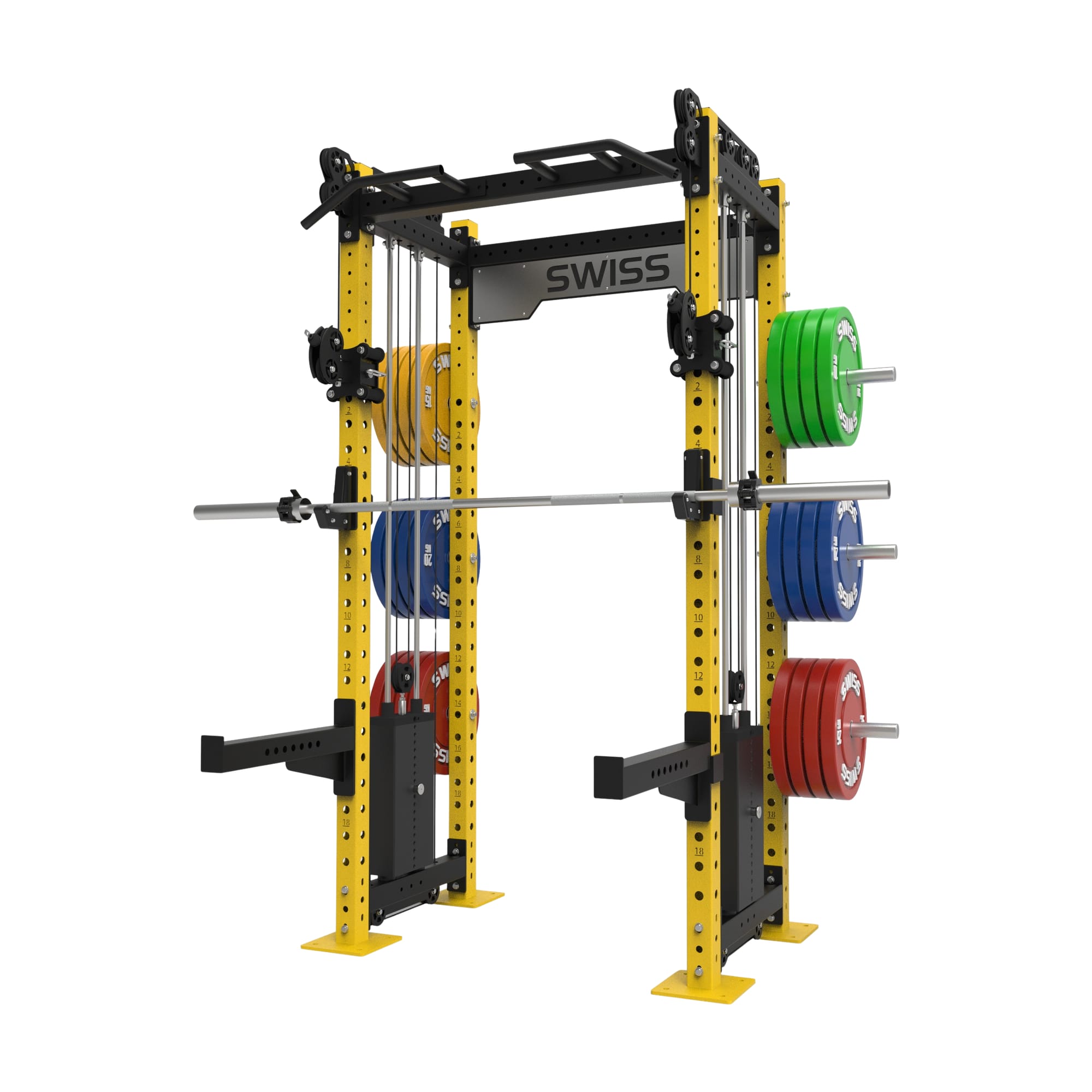Swiss Stacked Half Rack Yellow