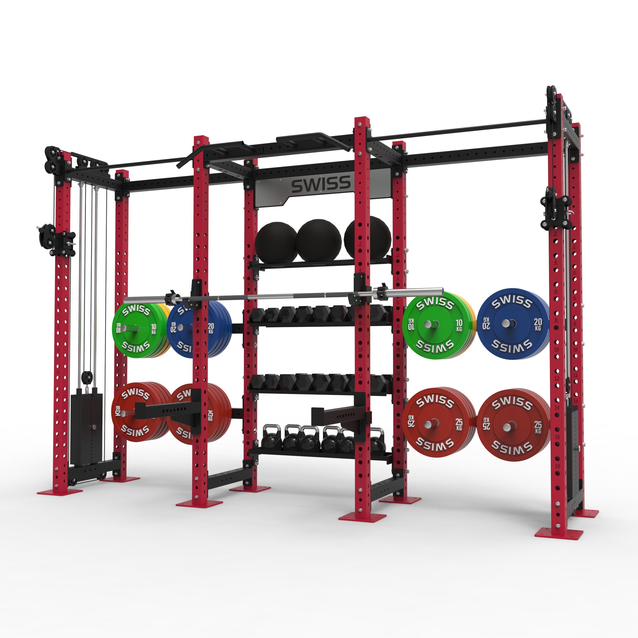 Swiss 1 Double Side Storage Red.850