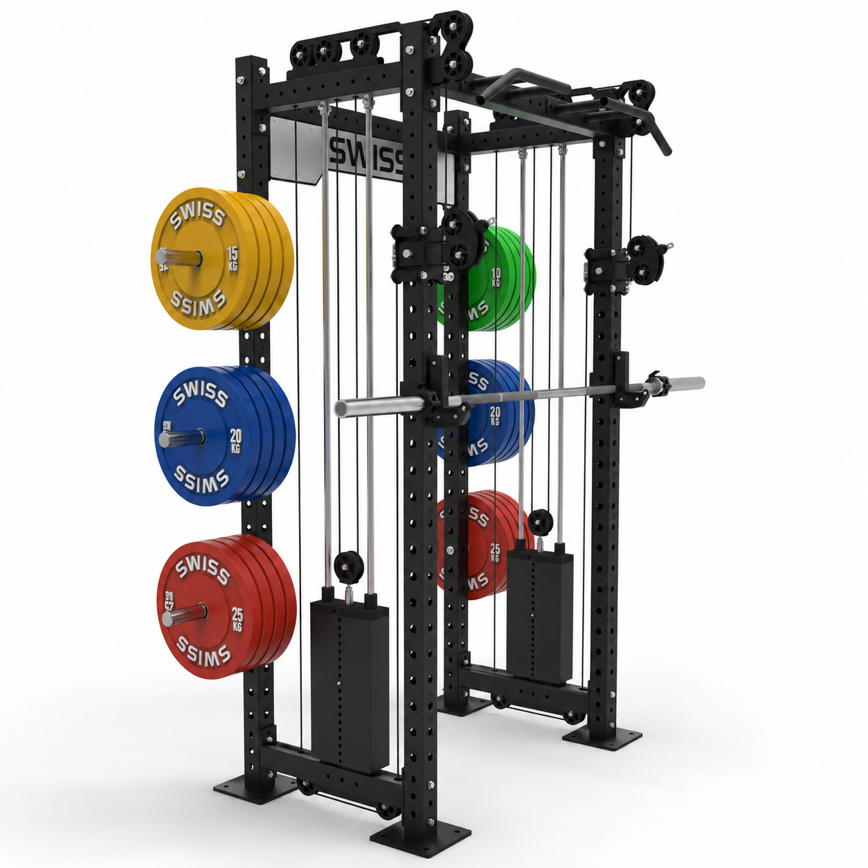Swiss Half Rack with Stacks